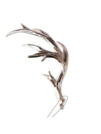 Akril agancs karácsonyfadísz- 17.5 x 8cm - Ezüst