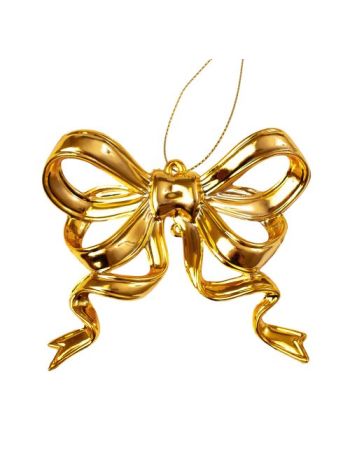 Akril masni karácsonyfadísz- 8 x 9cm - Arany