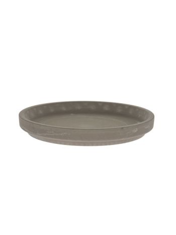 Cserépalátét XL agyag 26cm szürke 15016426F