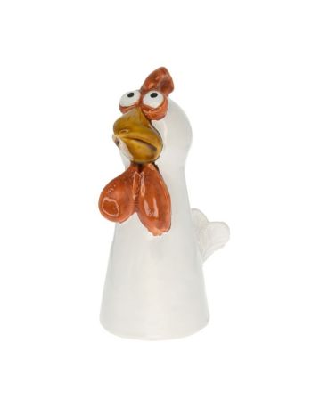 Csirke álló kerámia 13-4x9-4x22 cm fehér DD67345