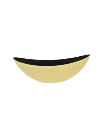 Csónak alakú kaspó műanyag 38-5x13-5x13-5cm sárga DD63584