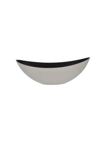 Csónak alakú kaspó műanyag 38-5x13-5x13-5cm szürke DD63582