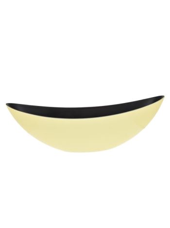Csónak alakú kaspó műanyag 55x18x15-5cm sárga DD63578