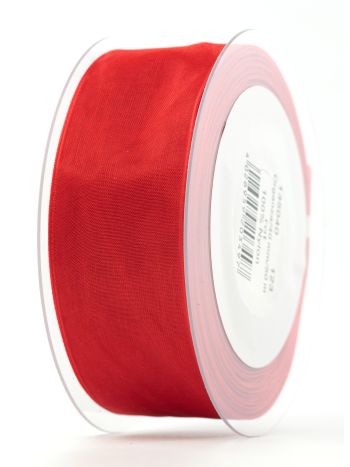 Organza 40mm- piros 50m D135040123