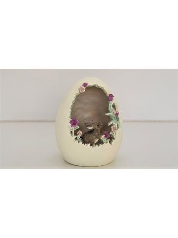 Nyuszi tojásban 15cm polirezin D76647
