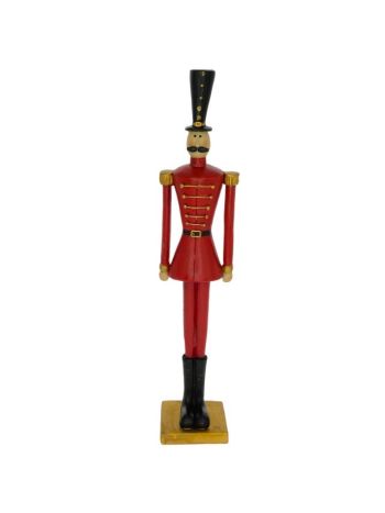 Diótörő álló- poly- 4-5x4-5x23 cm- piros- fekete SSS