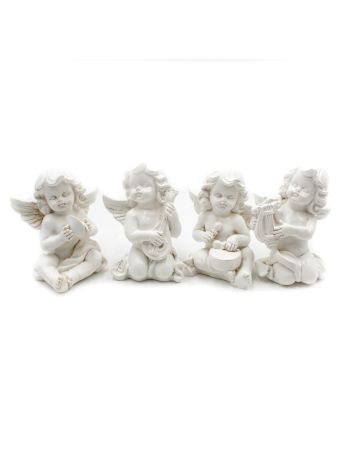 ANGYAL ÜLŐ HANGSZERREL 4/240 10x7x5 cm 4 FÉLE ES01586