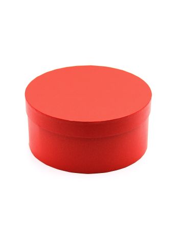 PAPÍRDOBOZ KEREK 1/30 22x10 cm PIROS