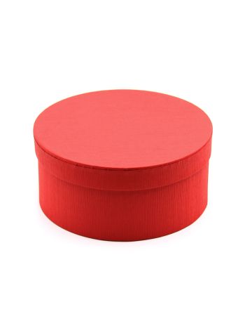 PAPÍRDOBOZ KEREK 1/30 22x10 cm PIROS