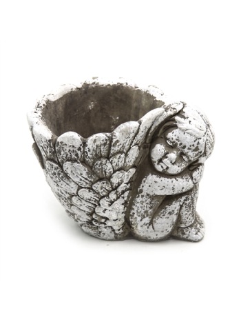 KŐKASPÓ ANGYALLAL 1/16 16,5x11,5x13 cm