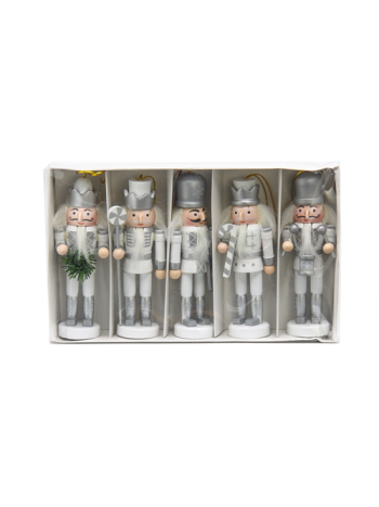 DIÓTÖRŐ 5 DB 1/40 12,5 cm FEHÉR-EZÜST