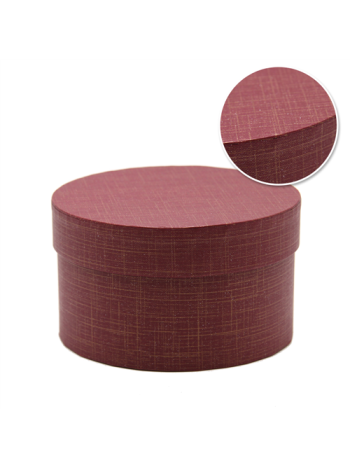 PAPÍRDOBOZ KEREK 4/96 14x8 cm BORDÓ