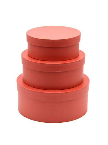 PAPÍRDOBOZ KEREK 3 DB 1/36 21-5x9; 18-5x7-5; 15-5x6 cm KORALL