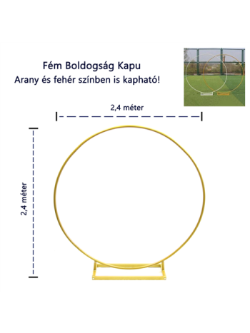 BOLDOGSÁG KAPU 1/4 2-4 m ARANY- FEHÉR