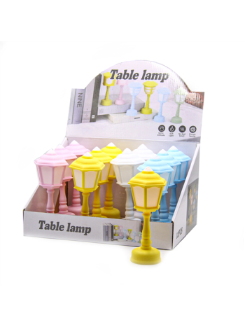 KANDELÁBER LEDES 12/240 7-5x16-5 cm 4 SZÍNBEN