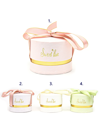 PAPÍRDOBOZ KEREK 1/120 12x9 cm 4 SZÍNBEN