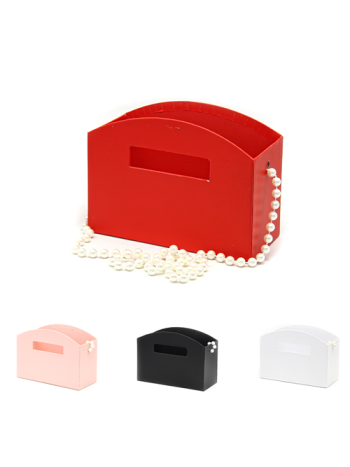 PAPÍRDOBOZ 1/50 GYÖNGYSOR FÜLLEL 20-5x9-5x15 cm 4 SZÍNBEN