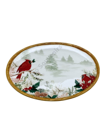 TÁL KARÁCSONYI OVÁLIS 6/18 38x27 cm