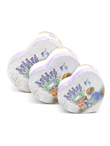 PAPÍRDOBOZ SZÍV 3 DB 1/60 11-5x10-5x5-5;13-5x12-5x6-5;15x13-5x7-5 cm