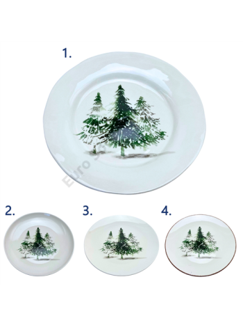 TÁNYÉR KARÁCSONYI 6/24 27 cm 4 FÉLE