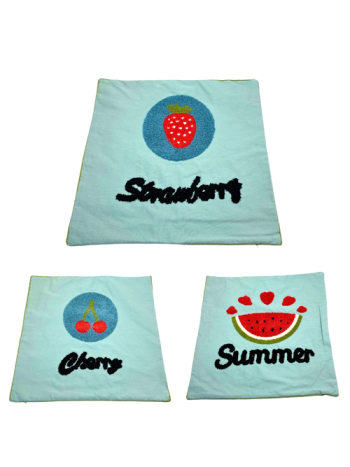 PÁRNAHUZAT GYÜMÖLCSÖS 1/100 45x45 cm 3 FÉLE