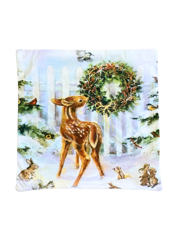 PÁRNAHUZAT KARÁCSONYI 10/300 45x45 cm POLYESTER 2 FÉLE