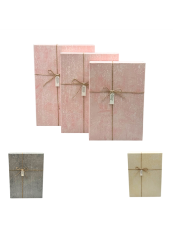 PAPÍRDOBOZ 3 DB 1/24 33x24x9-5;31x22x8;29x20x7-5 cm 3 SZÍNBEN