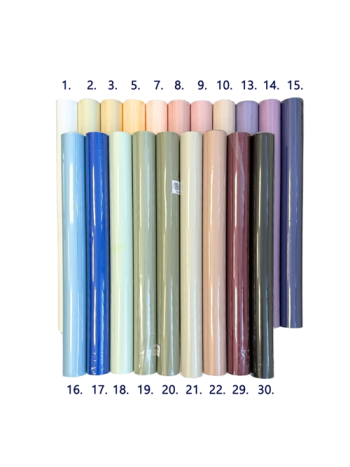 CSOMAGOLÓFÓLIA 1/20 57cm x 13-5 méter 20 SZÍNBEN