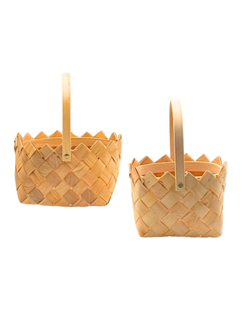 VIRÁGKOSÁR 2 DB 1/40 22x20x13;19x16x13 cm MŰANYAG BETÉTTEL