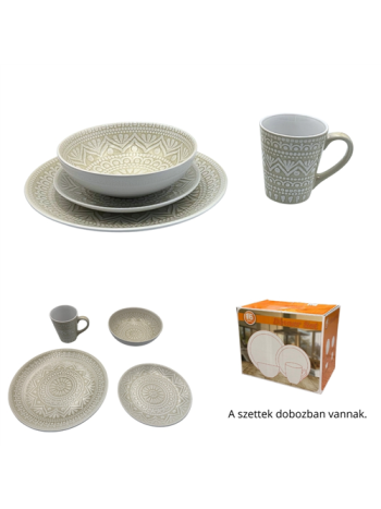 ÉTKÉSZLET KRÉM 16 DB-OS 1/2