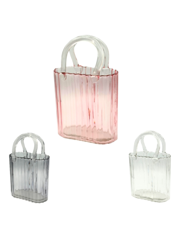 ÜVEGVÁZA TÁSKA 1/16 17x9-5x28 cm 3 SZÍNBEN