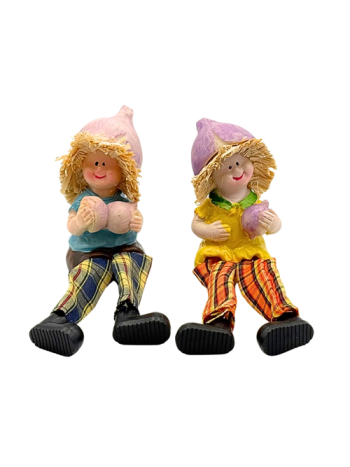 LÓGÓLÁBÚ FIGURA NARANCS(fokhagyma) 2/288 5x9-5x4 cm 2 FÉLE