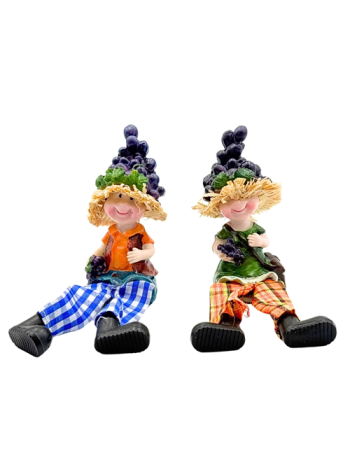 LÓGÓLÁBÚ FIGURA SZŐLŐ 2/288 5x10-5x4 cm 2 FÉLE