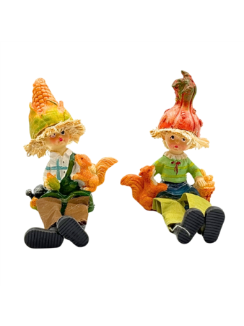 LÓGÓLÁBÚ FIGURA ŐSZI 2/288 7x12x4-5 cm 2 FÉLE