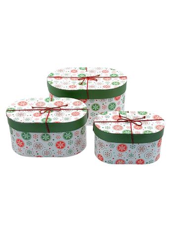 PAPÍRDOBOZ 3 DB KARÁCSONYI 1/24 21x13 cm; 24-5x15 cm; 28x18 cm