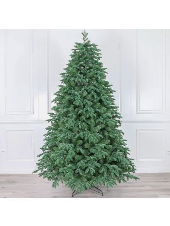 Fenyőfa atalppal 1749 ággal, 3D hibrid műanyag 240 cm zöld