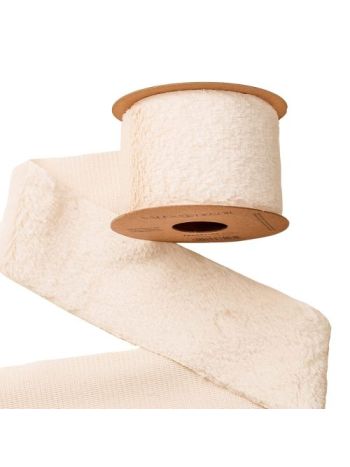 Szőrme szalag 63mm x 2.7m - Ekrü