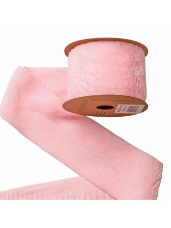 Szőrme szalag 63mm x 2.7m - Rózsaszín