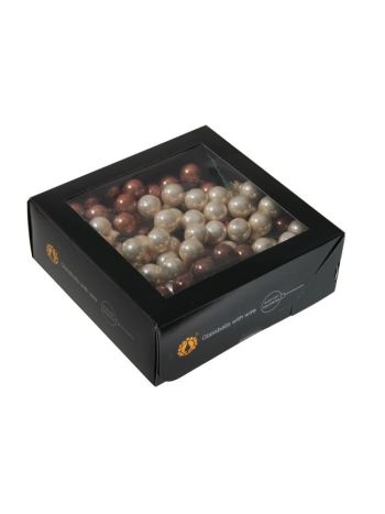 Gömb betűzős- üveg- 2 cm- opal natural- S/144