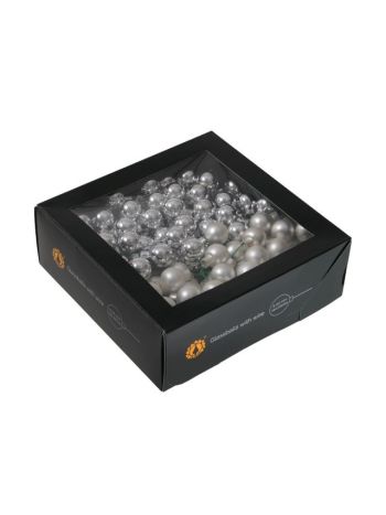 Gömb betűzős- üveg- 2 cm- silver combi- S/144