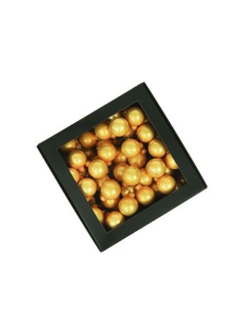 Gömb betűzős üveg 3 cm gold opal S/72