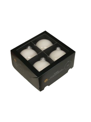 Gömb üveg- 10 cm fehér opál S/4