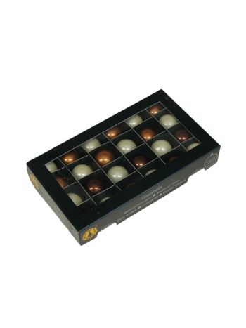 Gömb üveg- 2-5 cm- opál krém S/24