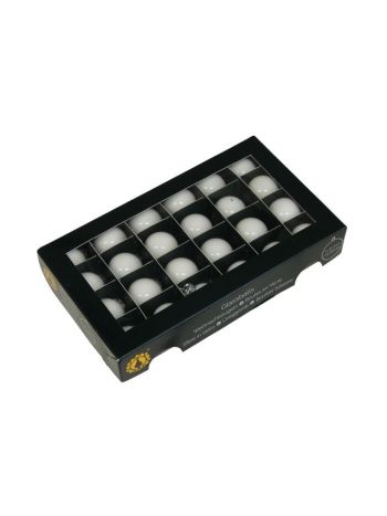 Gömb üveg- 2-5 cm- fehér opál S/24