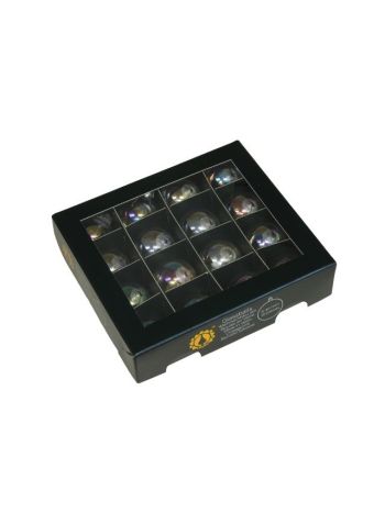 Gömb üveg- 3 cm- clear pearl- S/16