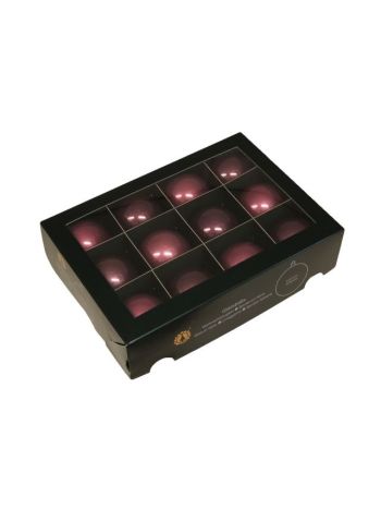 Gömb üveg- 5-7 cm- rózsaszín S/12