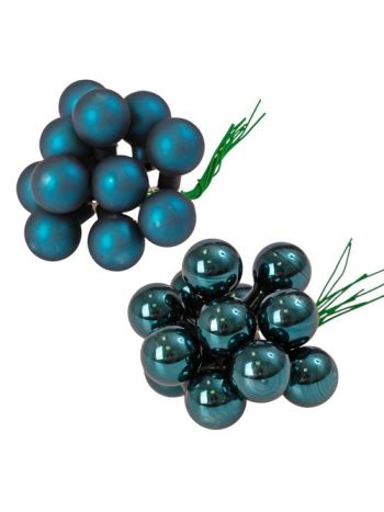 Üveggömb pickek- mix csomagban - Kék