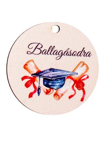 5db. Ballagásodra feliratos dekor tábla 5cm