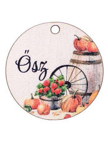 5ks. Jesenná dekorácia drevená doska 5cm