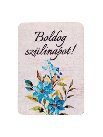 4db. Boldog születésnapot! feliratos dekor tábla 7 x 5cm